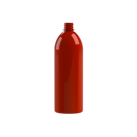 Envase PET 1000ml M1 cilíndrico 28/410 45gr rojo