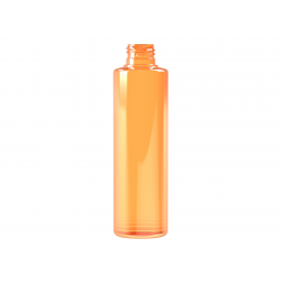 Frasco PET 190ml M4 cilíndrico 24/410 naranja translúcido